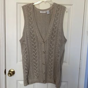 Vintage Liz Claiborne Knit Sweater Vest